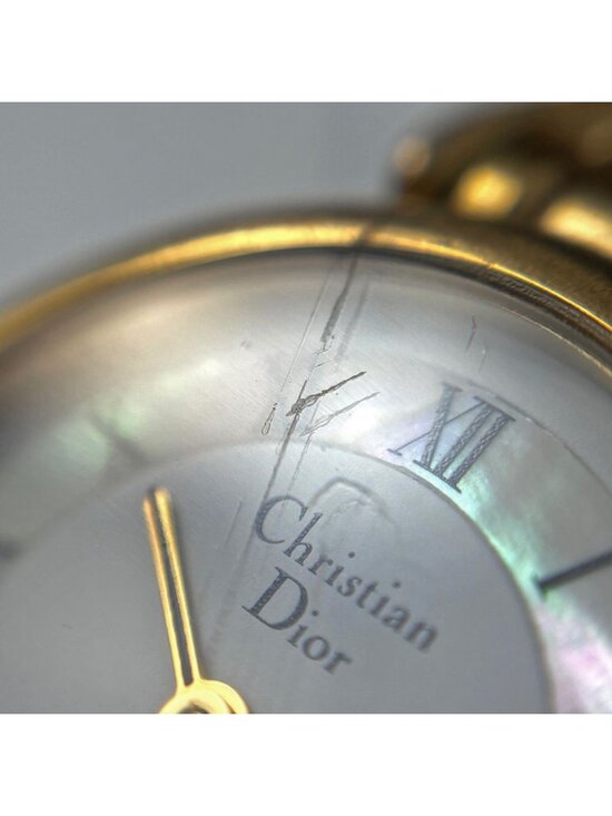 Dior Round Shell Dial Watch SS Quartz White main image 4